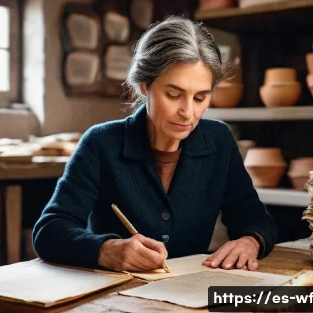 지역생산의 시장 진입 장벽 분석 - **"Bureaucratic Burden"**: A visually striking image of a small artisan, perhaps a woman in her late...